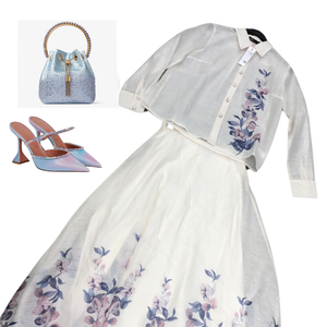 Conjunto Falda midi Floral Print