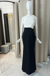 Vestido Blanco y Negro