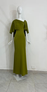 Vestido Verde Capa