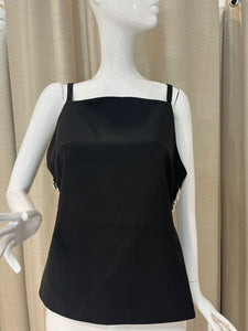 Blusa Top negra con diamantes