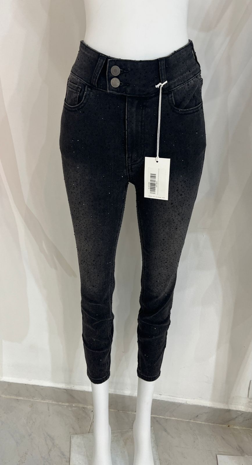 Pantalon Negro Brillos