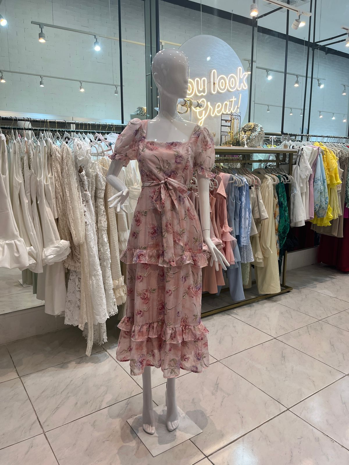 Vestido Midi Rosa