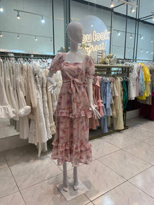 Vestido Midi Rosa
