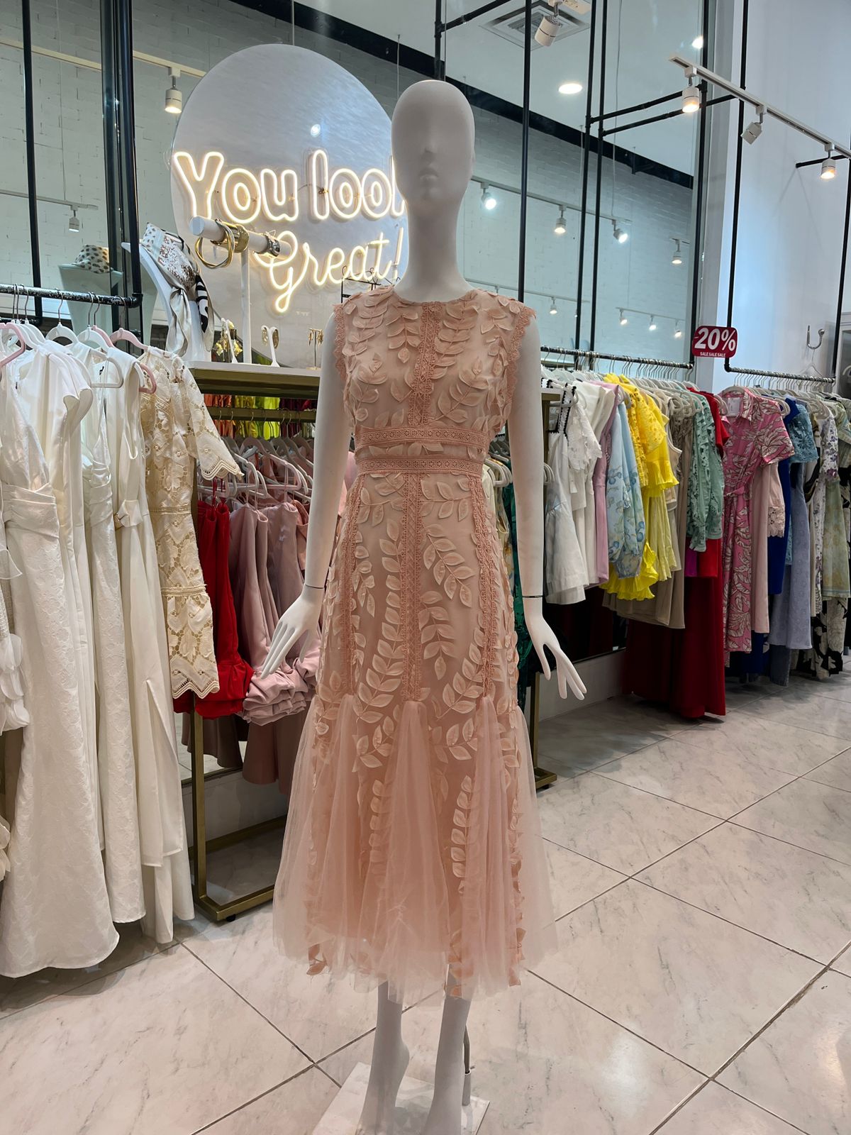 Vestido Coral Midi