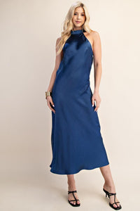 Vestido Halter Azul