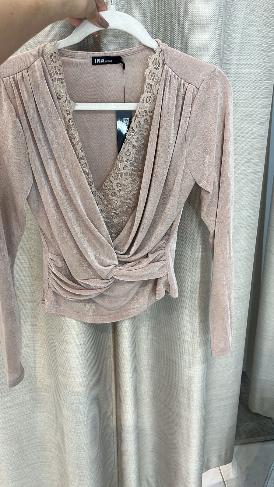 Blusa Manga Larga Rosa Palo