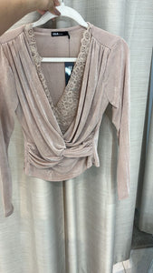Blusa Manga Larga Rosa Palo