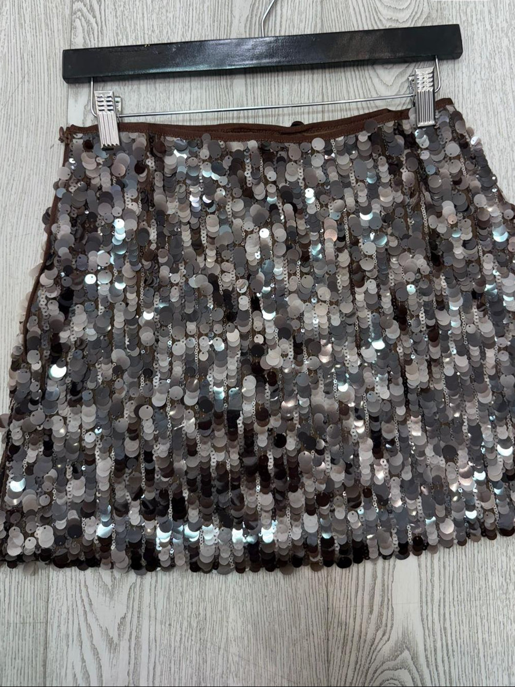 Falda Negra Con Lentejuela