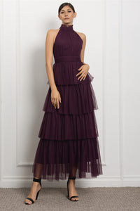 Vestido Uva Cuello Halter