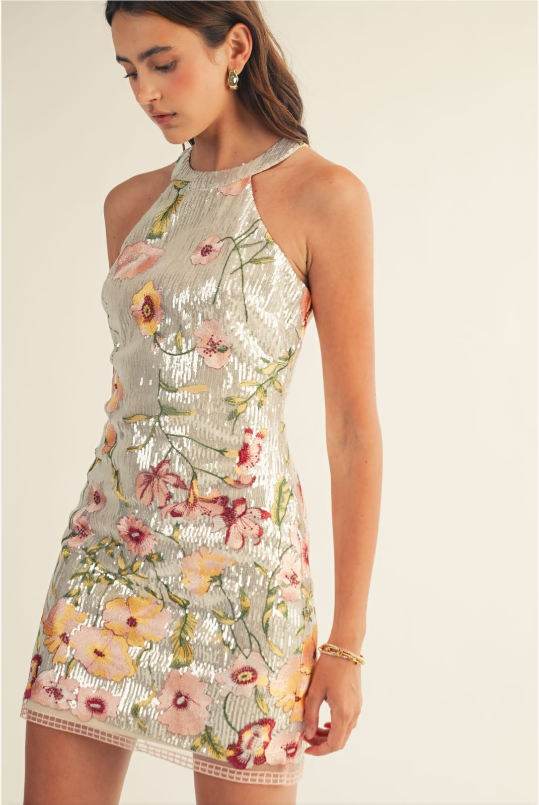 Vestido Corto de Lentejuela