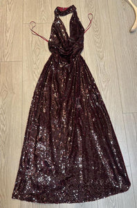 Vestido Burgundy Lentejuela