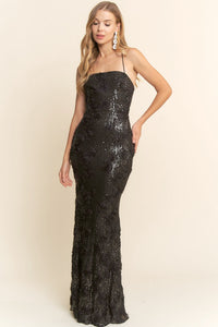 Vestido Negro de Lentejuela