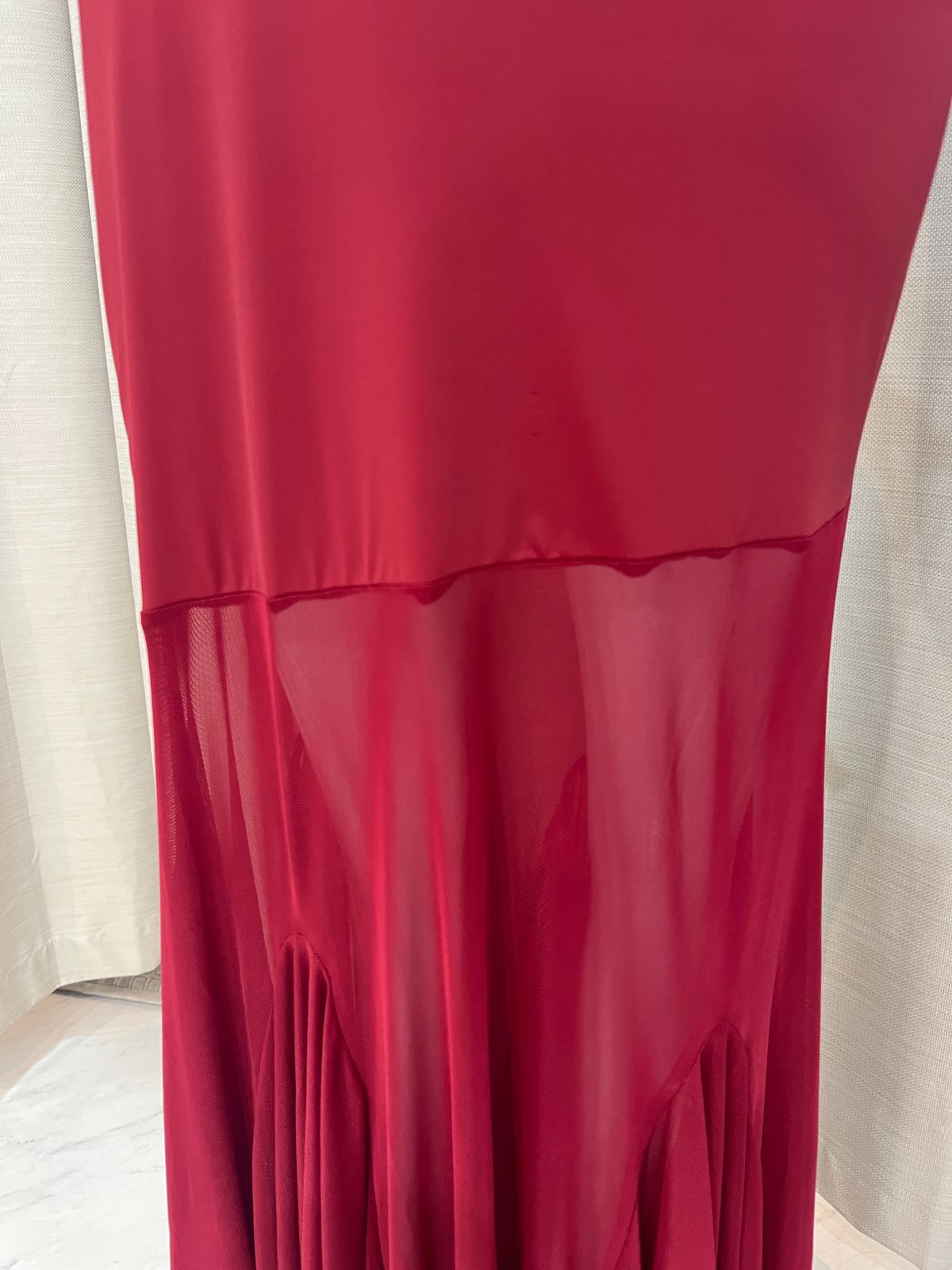 Vestido Rojo Tinto Tul