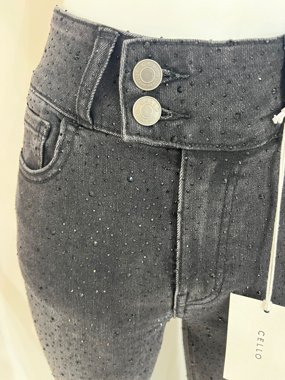 Pantalon Negro Brillos